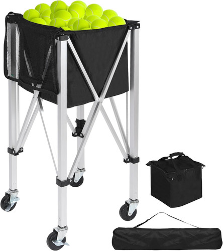 Foldable tennis ball hopper - foldable,