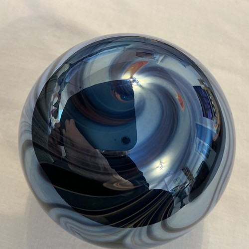 Okra signed iridescent - iridescent, blue