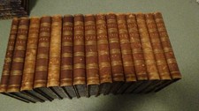 1841–1855 Half Complete Set Punch Magazine 15 Antique Leather Books Volumes