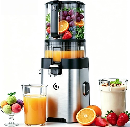 Amzchef cold press juicer - juicer, 6"