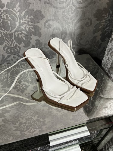 Zara viral white square toe - square,