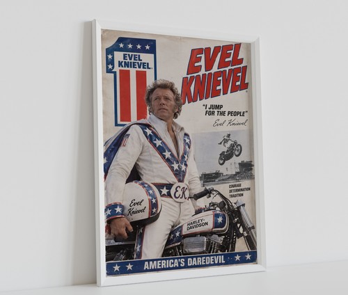 Evel knievel poster jump - knievel,
