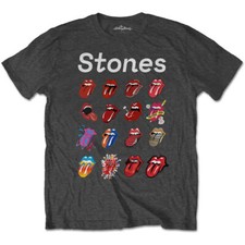 Rolling Stones T-Shirt No Filter Evolution Official Grey New
