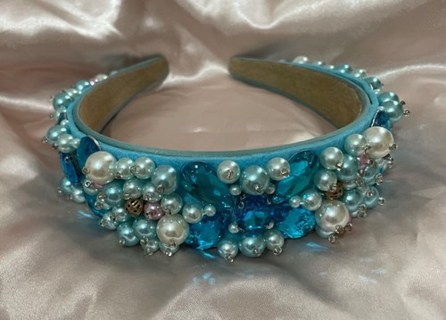 Blue jewel headband alice - blue,