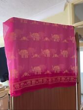 Pink Elephant Indian Print Organza Tablecloth / Tablerunner 178CMX110CM BNWOT