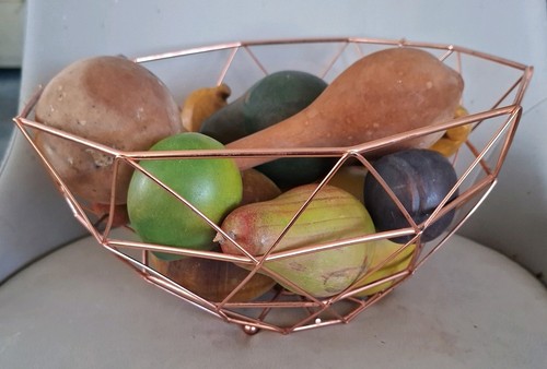 Vintage faux fake wooden fruit - wooden,