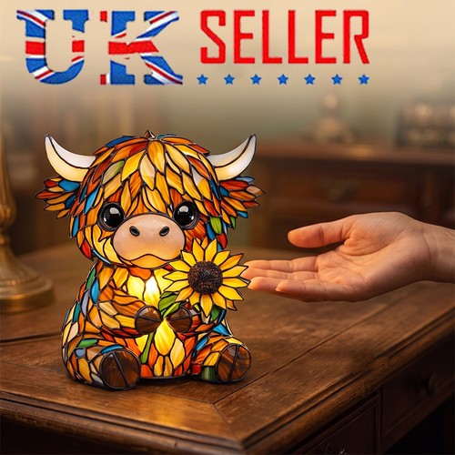 Highland cow night lamp switch - highland,