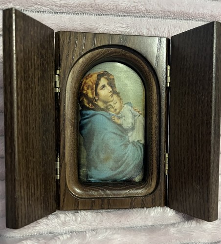 Vintage wooden triptych - triptych, the