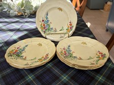 Crown Staffordshire Hollyhocks