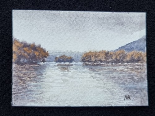 Original aceo gouache - original,