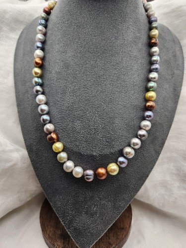 Honora multicolor round - round, pearl