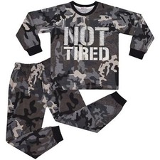 Kids Unisex Camo Grey Print