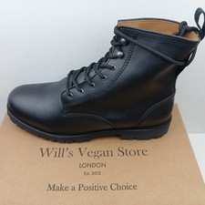 Wills Vegan Store Mens 'Rangers' Italian Leather Ankle Boots UK10 /EU 45