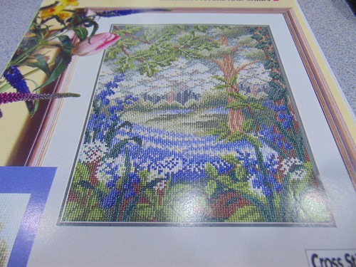 Bluebells cross stitch - bluebells, chart