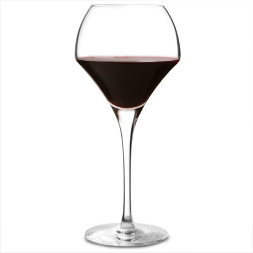 Open round wine glasses - open,