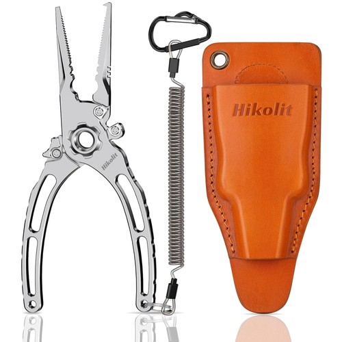 Titanium fishing pliers with - titanium,