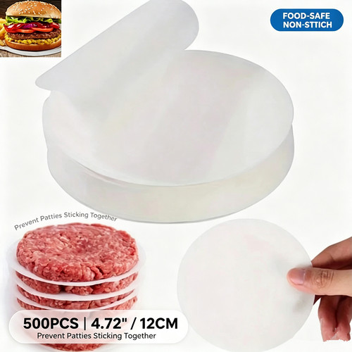 500pcs non stick burger - non‑stick,