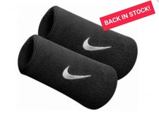 Nike Wristbands Swoosh Sports Sweat Stretch Set Of 2 Tennis Football Official