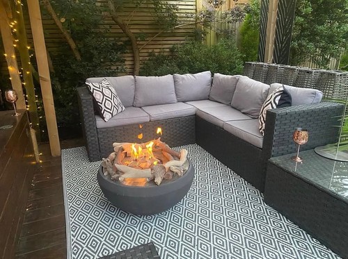Luxury rattan corner garden - luxury,
