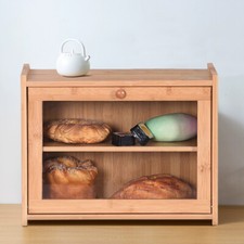 Large Bread Bin BambooRoll Top