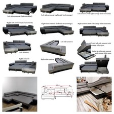 Anton Corner Sofa Bed With