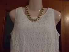 Ladies size 12 White Evening dress By Soon