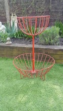  Garden Planter iron vintage victorian 2 tier look Rare flower cascade 
