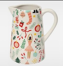Brand New Set Of 2 Sauce / Milk Jugs With Christmas Nutcracker Theme By Dexam