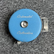 Vintage Cordomatic metal Retractable Clothesline Reel approx 12 metres
