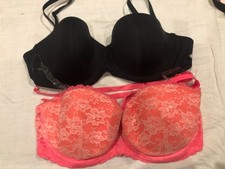 2 x pack La Senza Secret Possession bandeau pink lace Size 34C
