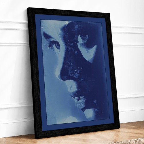 Blue study portrait modern - portrait,