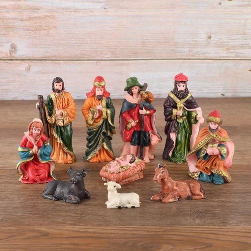 10x christmas figurines set - 10x,
