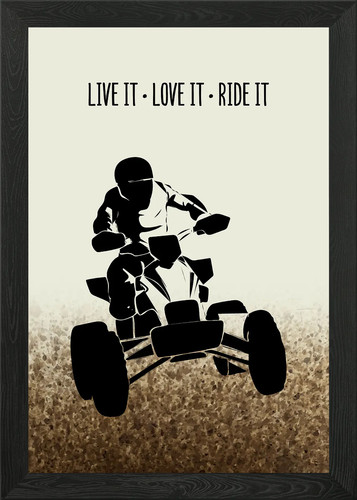 Atv quad wall - decor, framed