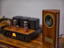 Tannoy Autograph Mini-Oiled Walnut speakers  designed & manufactured In UK