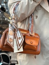 Faux Leather Tan Brown Bag
