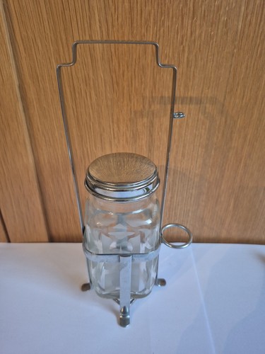 Vintage glass sugar - glass, pot