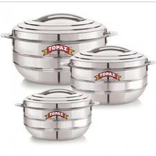 3pc Stainless Steel Hot Food