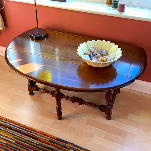 Ercol 1970s oval drop leaf - 1970s,