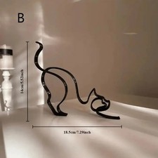 Metal Cat Sculpture Iron