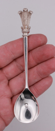 Sterling silver spoon with - silver,