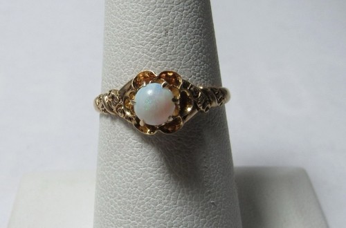 Antique 10k gold ring - ring, natural