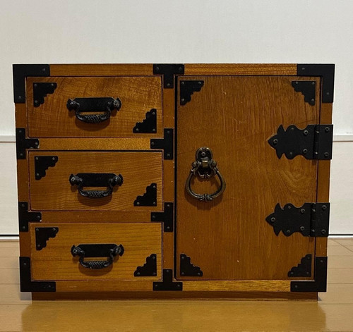 Antique japanese wooden small - antique,