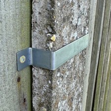 Fence Panel Security Bracket Set (20 Pack) Galvanized Steel Post Clips