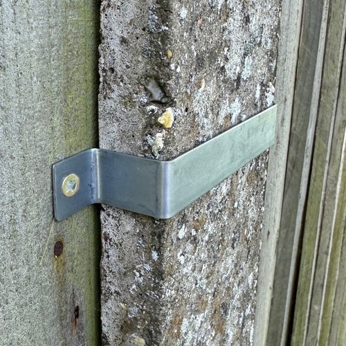 Fence panel security bracket - fence,