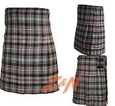 Mackenzie Weathered 8 Yard Casual Tartan Kilt, Scottish Tartan Men Kilt 16oz