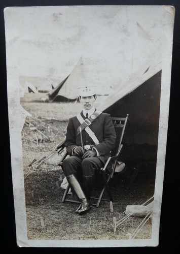 Ww1 military man real photo - military,