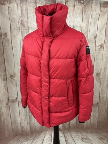 Replay red puffer jacket - replay, x