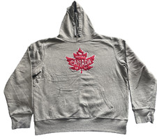 Big Bear Vintage Men's Hoodie Muskoka Canada 1867 Grey with Red Logo Size Large