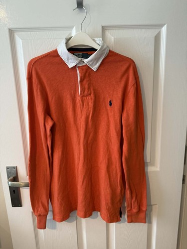 Men vintage orange polo - vintage,