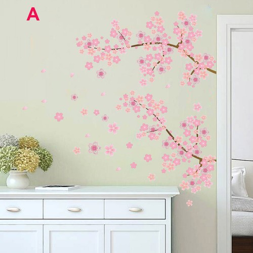 Pink sakura wall decals - pink,